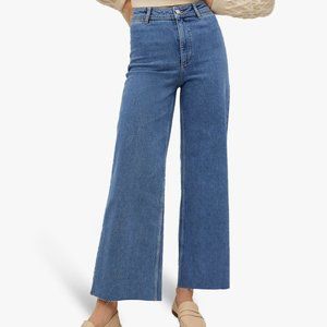 Mango, Catherine Jeans Culotte High Waisted, Size 10